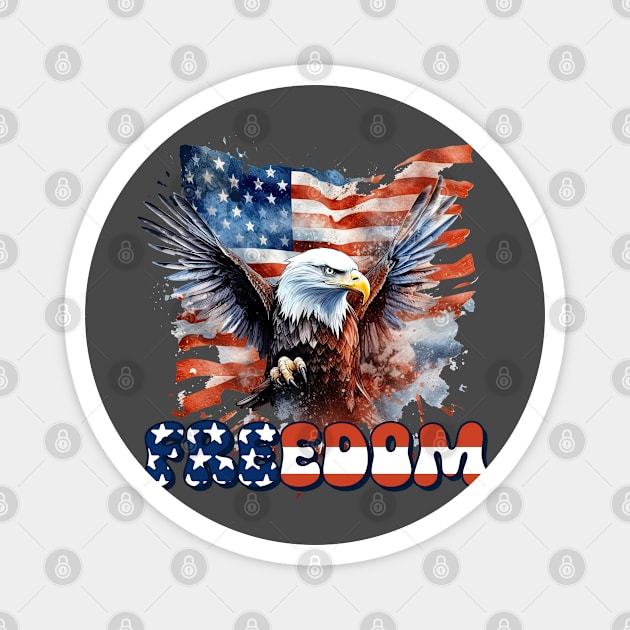 Freedom Design Magnet by Kingdom Arts and Designs